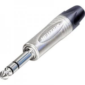 Image of Neutrik NP3X 6.35mm audio jack Plug, straight Number of pins: 3 Stereo Silver