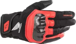 Image of Alpinestars Honda SMX Z Drystar Motorcycle Gloves, black-red, Size S, black-red, Size S