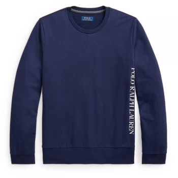 Image of Polo Ralph Lauren Loop Back Crew Sweatshirt - Cruise Navy