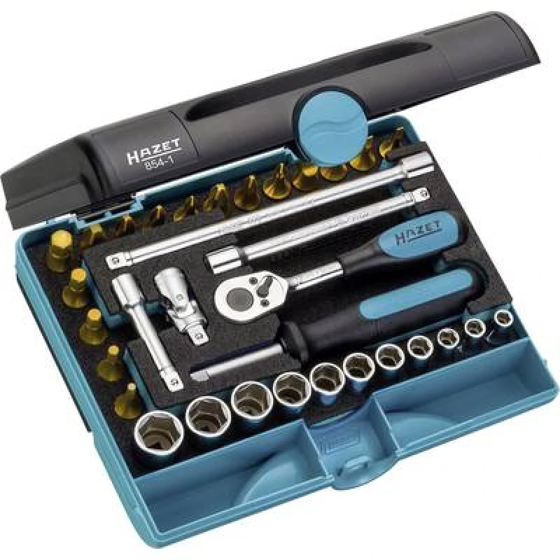 Image of Hazet Hazet Bit set Metric 1/4 (6.3 mm) 33 Piece 854-1 854-1