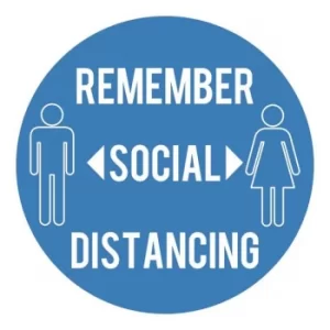 Image of Draper Social Distancing Wall Sticker