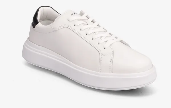 Image of Calvin Klein Mens Leather Chunky Sole Trainers - UK 7 Black Trainers male HM0HM01016 7