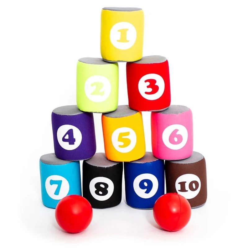 Image of Sports Directory Foam Can and Ball Set (Set of 10) Neutral unisex One Size