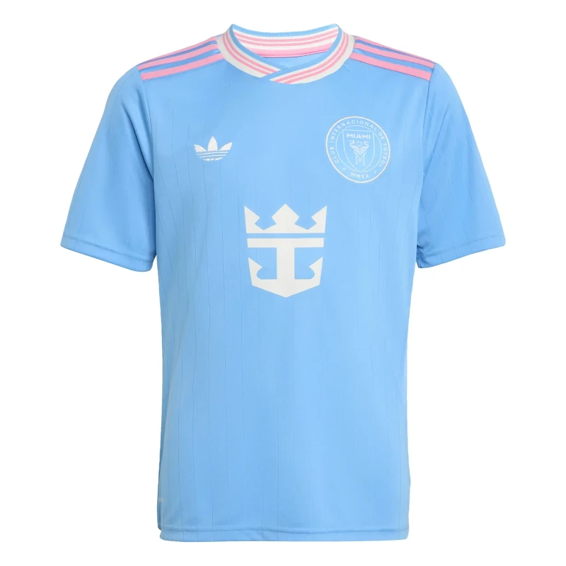 Image of Adidas Messi Third Kids Jersey Inter Miami FC 2025/26 Bleu Unisex 7/8 ans KA7507