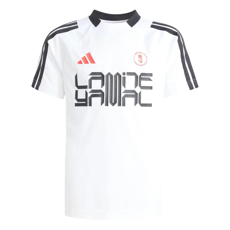 Image of Children's jersey adidas Lamine Yamal Blanc Unisex 7/8 ans