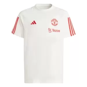 Image of adidas Manchester United Training Shirt 2023 2024 Juniors - White