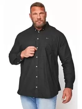 Image of BadRhino Essential Long Sleeve Oxford Shirt - Black, Size 1Xl, Men