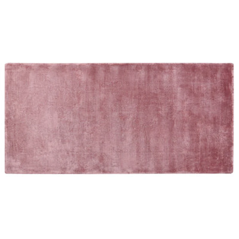 Image of Beliani Rug Gesi Ii Pink 80 X 150 Cm Viscose