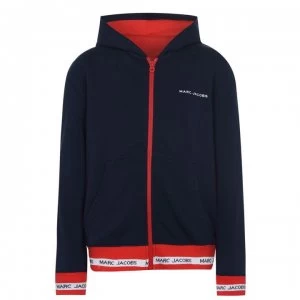 Image of Marc Jacobs Junior Boys Band Tape Hoodie - Navy 849