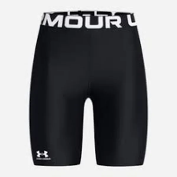Image of Under Armour Womens HeatGear Authentics 8" Shorts S- Waist 27 - 29' Black 1383627-001-S