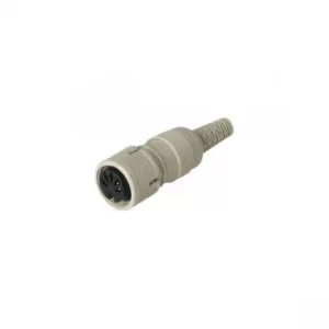 Image of Hirschmann 930 764-517 MAK 3100S 3-Pin Female DIN Socket, Cable Mo...