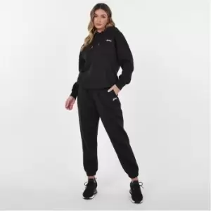 Image of Slazenger Closed Hem Fleece Jogging Pants Womens - Black