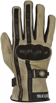 Image of Helstons Eagle perforated Motorcycle Gloves, beige, Size M L, beige, Size M L