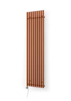 Image of Terma Rolo Room Matt Copper Vertical Electric Designer Radiator, (W)480mm X (H)1800mm