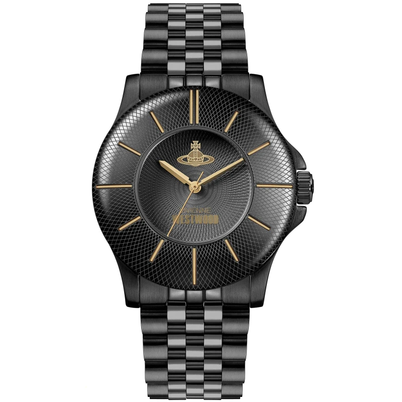 Image of Vivienne Westwood Walbrook Watch Black/IP Black unisex One Size