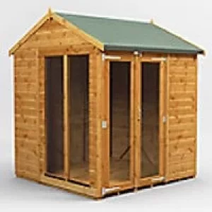 Image of Power Garden Shed 66PASH Golden Brown 6x6