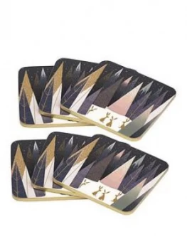 Image of Sara Miller Frosted Pines Set Of 6 Coasters