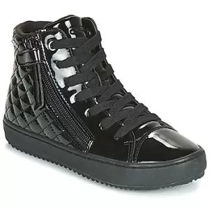 Image of Geox J KALISPERA GIRL girls's Children's Shoes (High-top Trainers) in Black. Sizes available:10 kid,11 kid,11.5 kid,12 kid,13 kid,1 kid,1.5 kid,2.5
