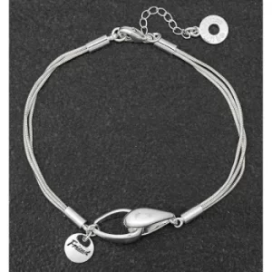 Image of Sentiment Chains Silver Plated Bracelet Friend