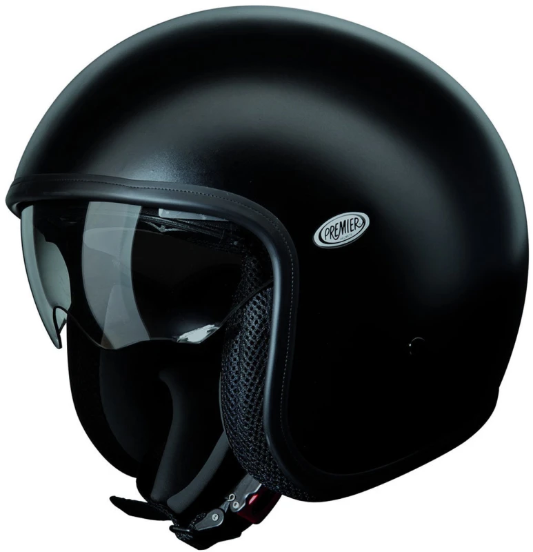 Image of Premier Vintage U9 Jet Helmet, black, Size XS for Men