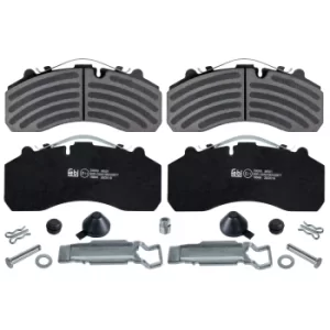 Image of Brake Pad 16666 by Febi Bilstein Front/Rear Axle