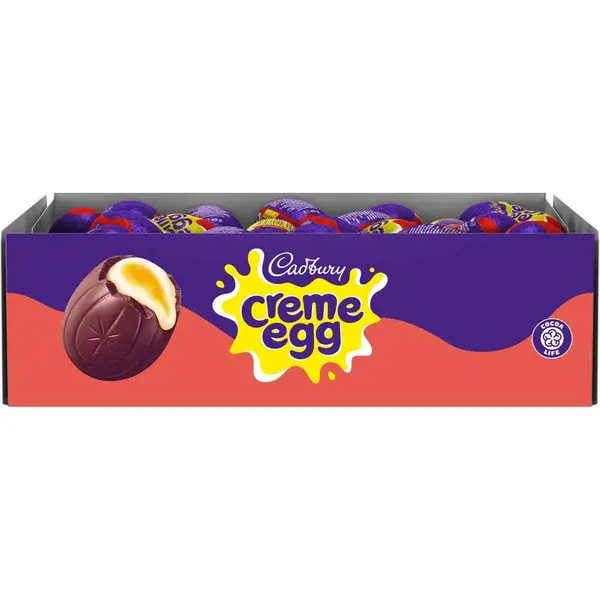 Image of Cadbury Gifts Direct Cadbury Chocolate Creme Egg (Box of 48) 611477O