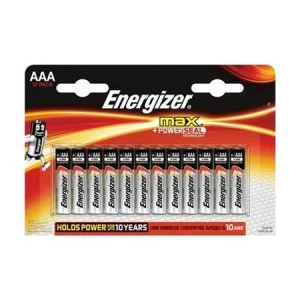 Image of Energizer Max AAA Alkaline Batteries Pack of 12 Batteries