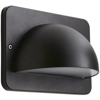 Image of LED Wall Light 10W RENNES 4000K Cool White Black 280lm Exterior - Zinc