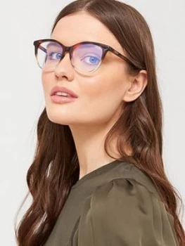 Image of QUAY AUSTRALIA Quay X Chrissy All Nighter Round Bluelight Glasses, Tort, Women
