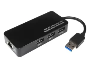 Image of Cables Direct USB 3.0 Gigabit Ethernet Hub