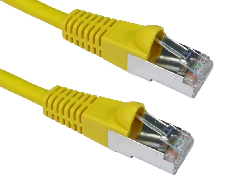 Image of Cables Direct 1m CAT6a. M - M networking cable Yellow S/FTP (S-STP)