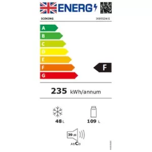 Image of IceKing IK8952W E 157L Freestanding Fridge Freezer