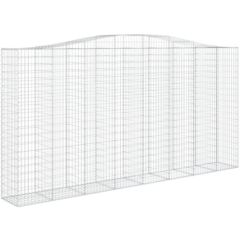 Image of VIDAXL Vidaxl - Arched Gabion Basket 400x50x200/220cm Galvanised Iron 8720845650834