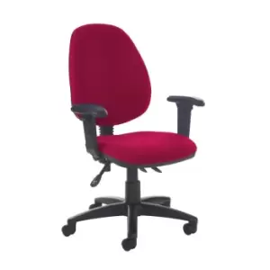Image of Dams MTO Jota High Back Asynchro Operators Chair with Adjustable Arms - Ocean Bl