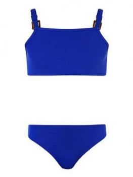 Image of Monsoon Girls Storm Rhia Resin Bikini - Blue