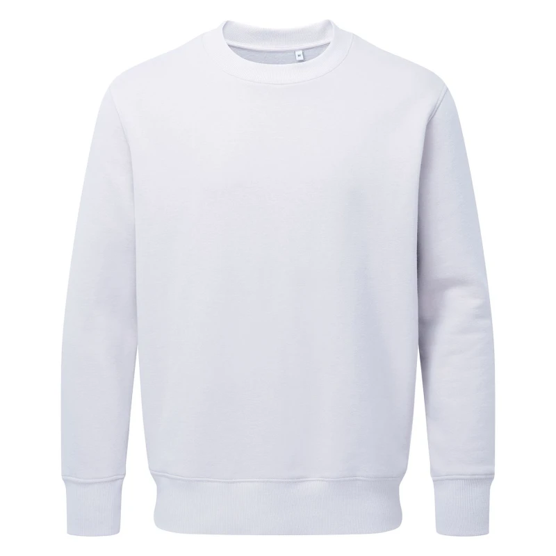 Image of Anthem Mens Plain Sweatshirt in White Size: XS White Male XS