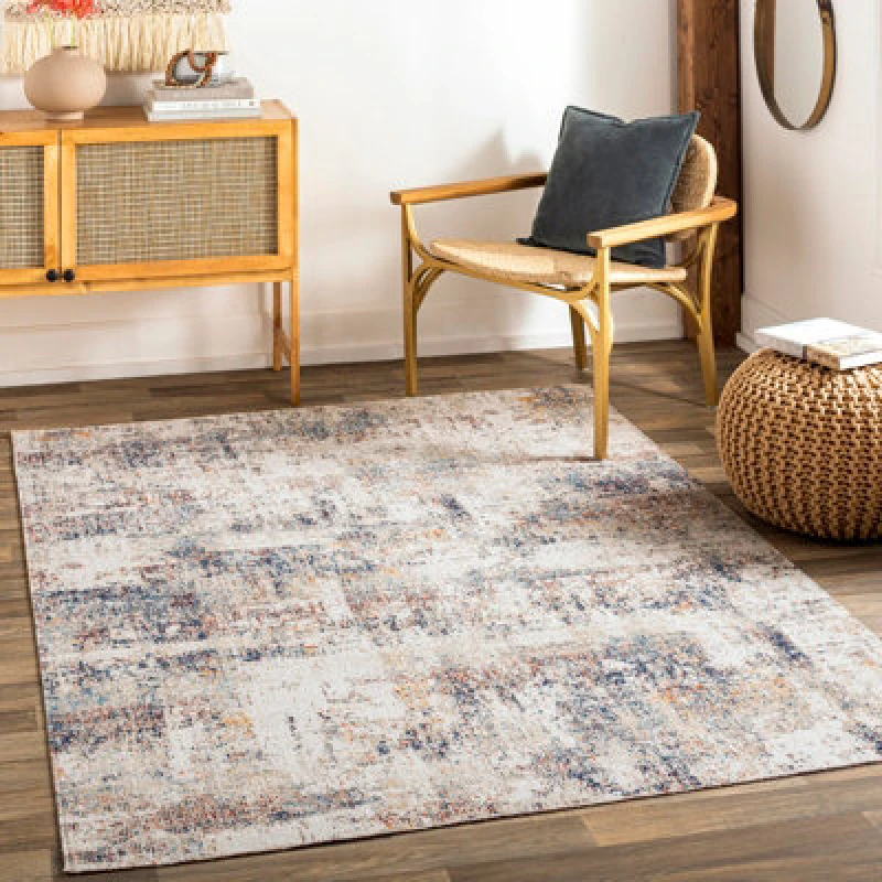 Image of Livabliss In- & Outdoor Modern Cream Leila Area Rug 160 X 213cm - Easy To Clean, Perfect For Patio, Balcony, Kitchen Or Dining Room