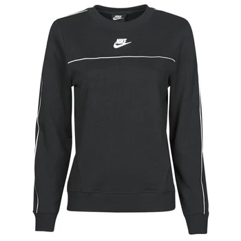 Image of Nike NSMLNESSNTL FLC CREW womens Sweatshirt in Black - Sizes S,M,L,XL,XS