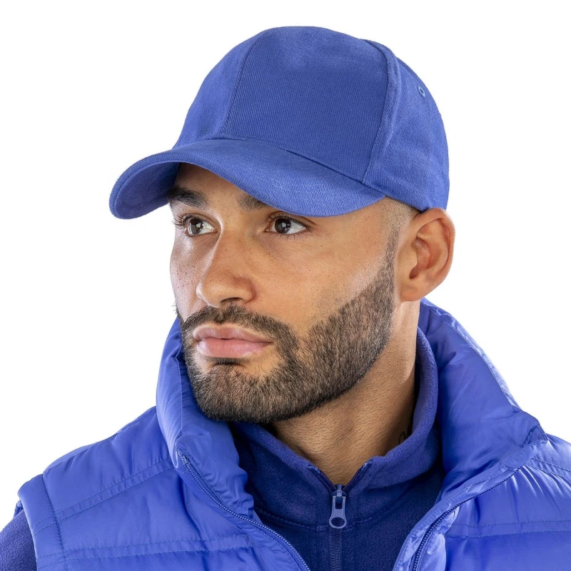 Image of Result Result Men Pro Style Heavy Drill Cap in Blue Blue One Size Male 5063470683826