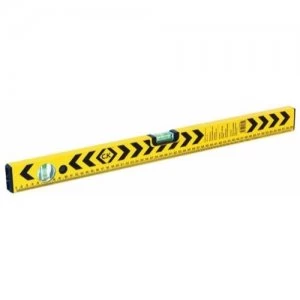 Image of C.K Tools Aluminium Box Section Spirit Level Measure Tool with Vials - 800mm-3 Vial with Rule