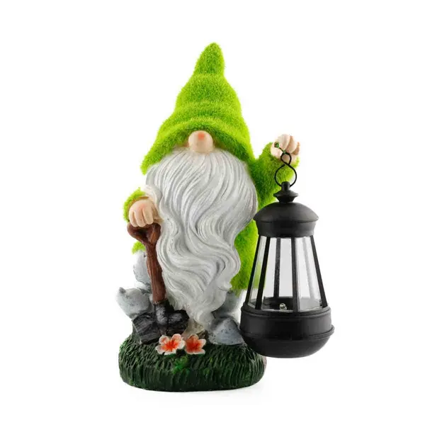 Image of Streetwize Gnome Ornment With Solar LED Lantern