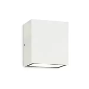 Image of Ideal Lux Lighting - Ideal Lux LED Outdoor Cubic Up & Down Wall Light White IP65, 3000K