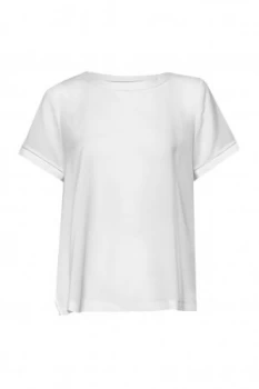 Image of French Connection Polly Plains Stitch Detail Top White