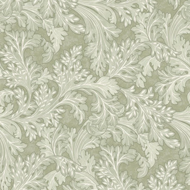 Image of HOLDEN DECOR Holden Decor - Botanical Scroll Sage Wallpaper Floral Leaves Classic Feature Wall WL-13720