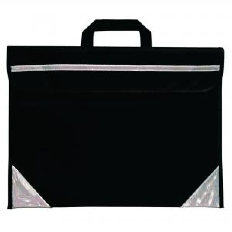 Image of Duo Unprinted Book Bag Black