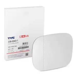 Image of TYC Wing Mirror Glass VOLVO 338-0043-1 30716133,30716138,31217824 31217829,31297396