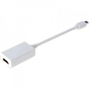 Image of Digitus DisplayPort / HDMI Adapter [1x Mini DisplayPort plug - 1x HDMI socket] White 15.00 cm