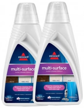 Image of Bissell CrossWave 1L Surface Cleaning Solution - Pack of 2