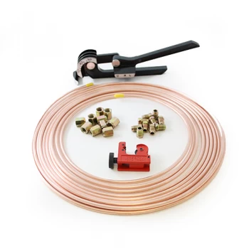 Image of Brake Copper Pipe Line Male & Female Nuts Tube Cutter Pipe Bender