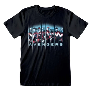 Image of Avengers Endgame - Lineup Unisex Medium T-Shirt - Black